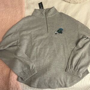 Grey Tulane Quarter-Zip (new w tags!!)